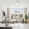 a living room with a large window